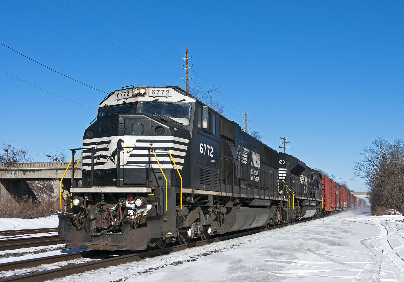 NS SD60M 6772 / Hillside, NJ — Trainspo
