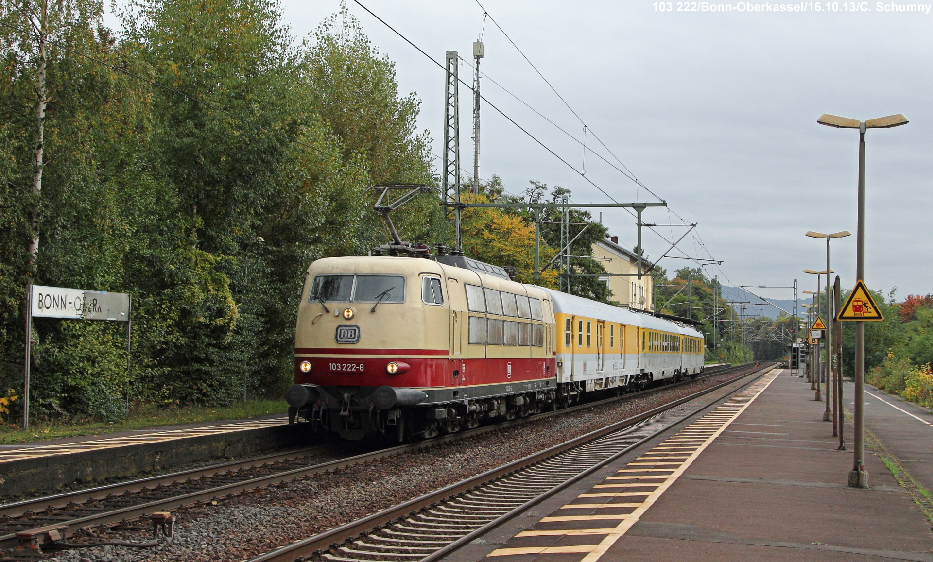 DB 103 222 / Bahnhof Bonn-Oberkassel — Trainspo