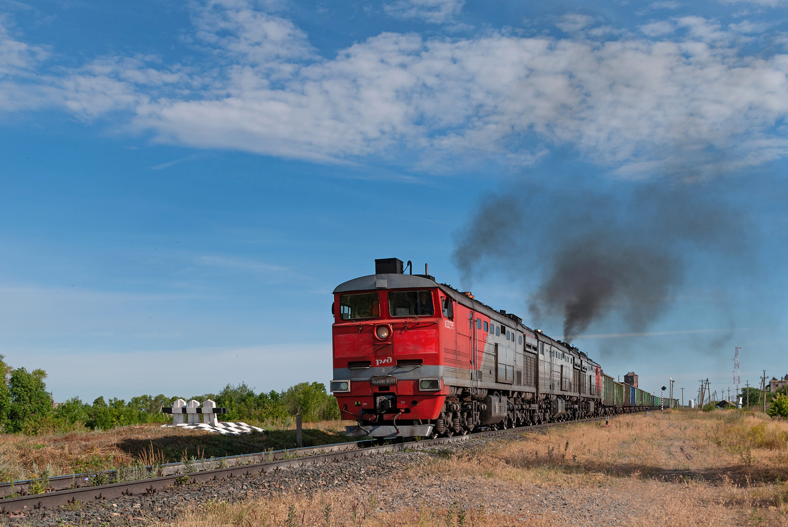 RZD 3TE10M-K 0140 / Stantsiya Simanshchina — Trainspo