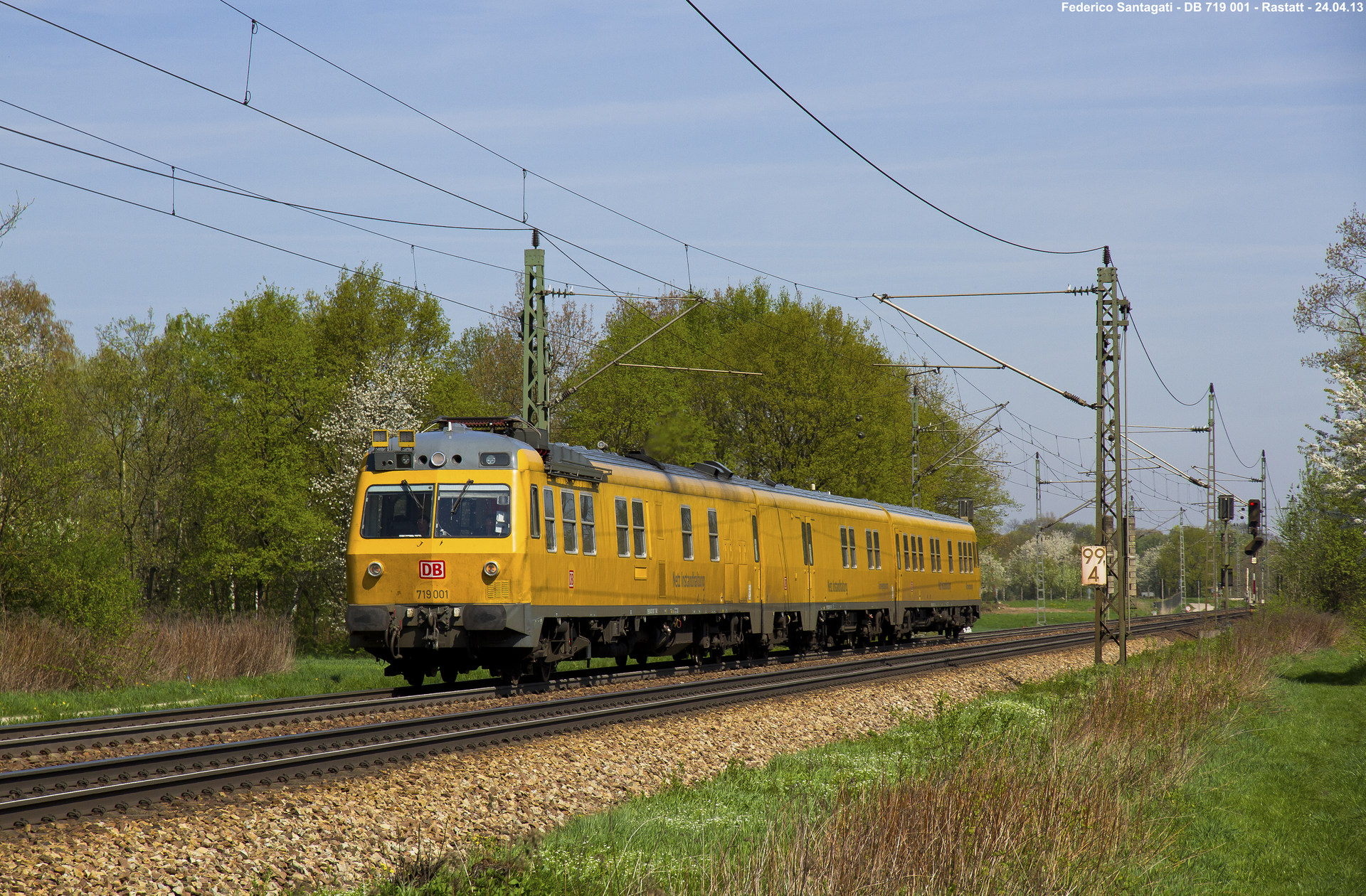 DB Netz 719 001 / Rastatt, BadenWürttemberg — Trainspo