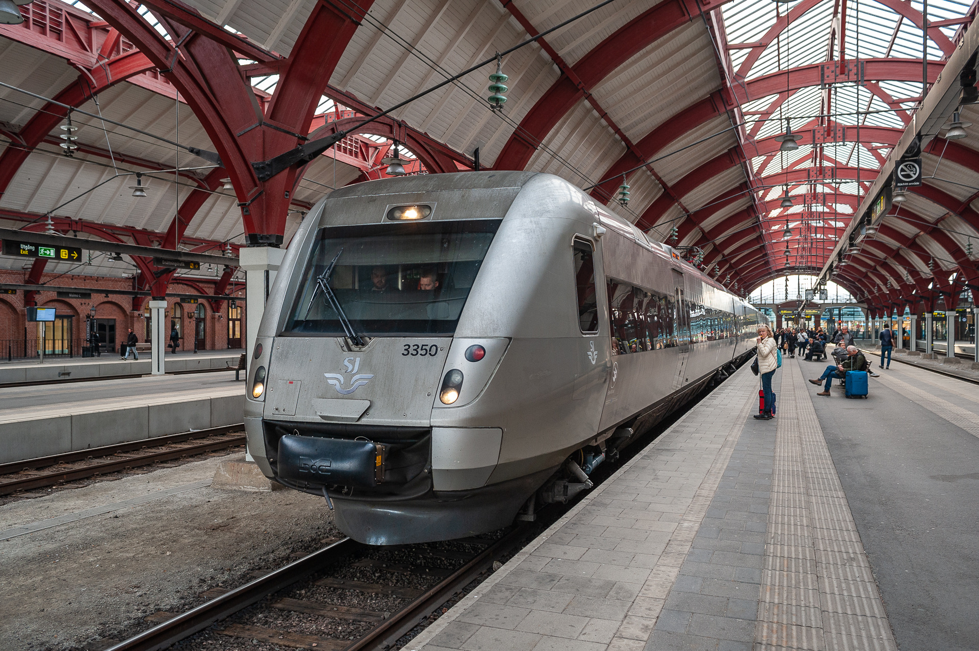 SJ X55-4 3350 / Malmoe Central Station — Trainspo