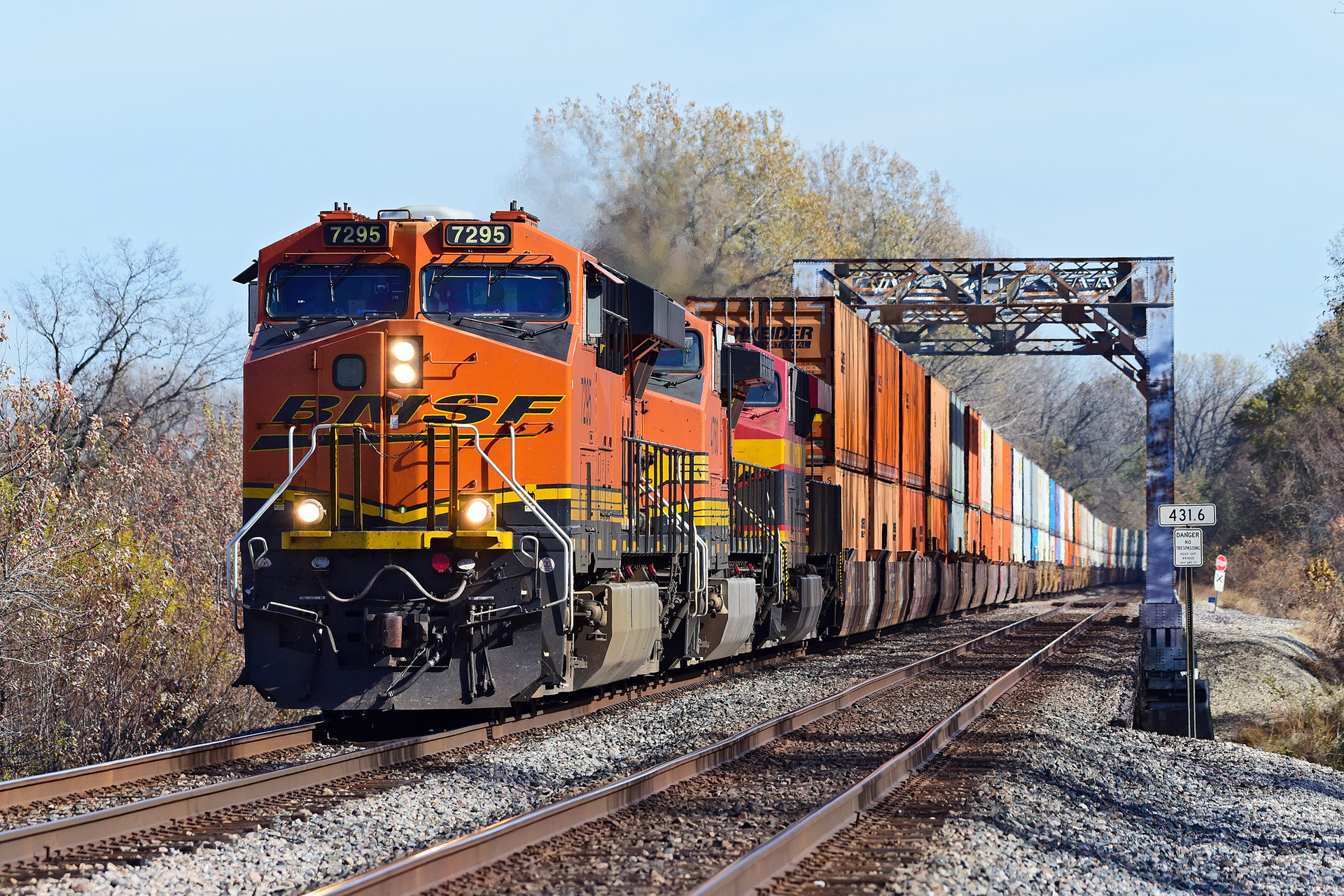 BNSF ES44DC 7295 / Atherton, MO — Trainspo