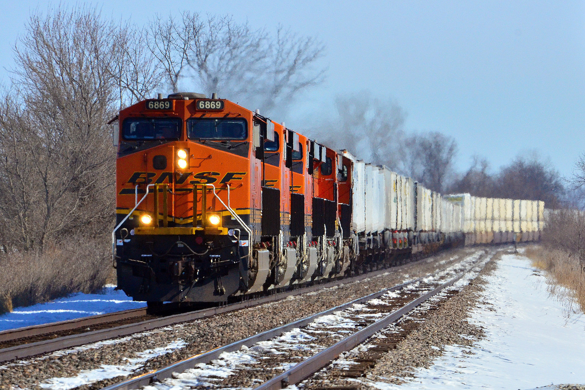 Bnsf Es44c4 6869   Camden, Mo — Trainspo