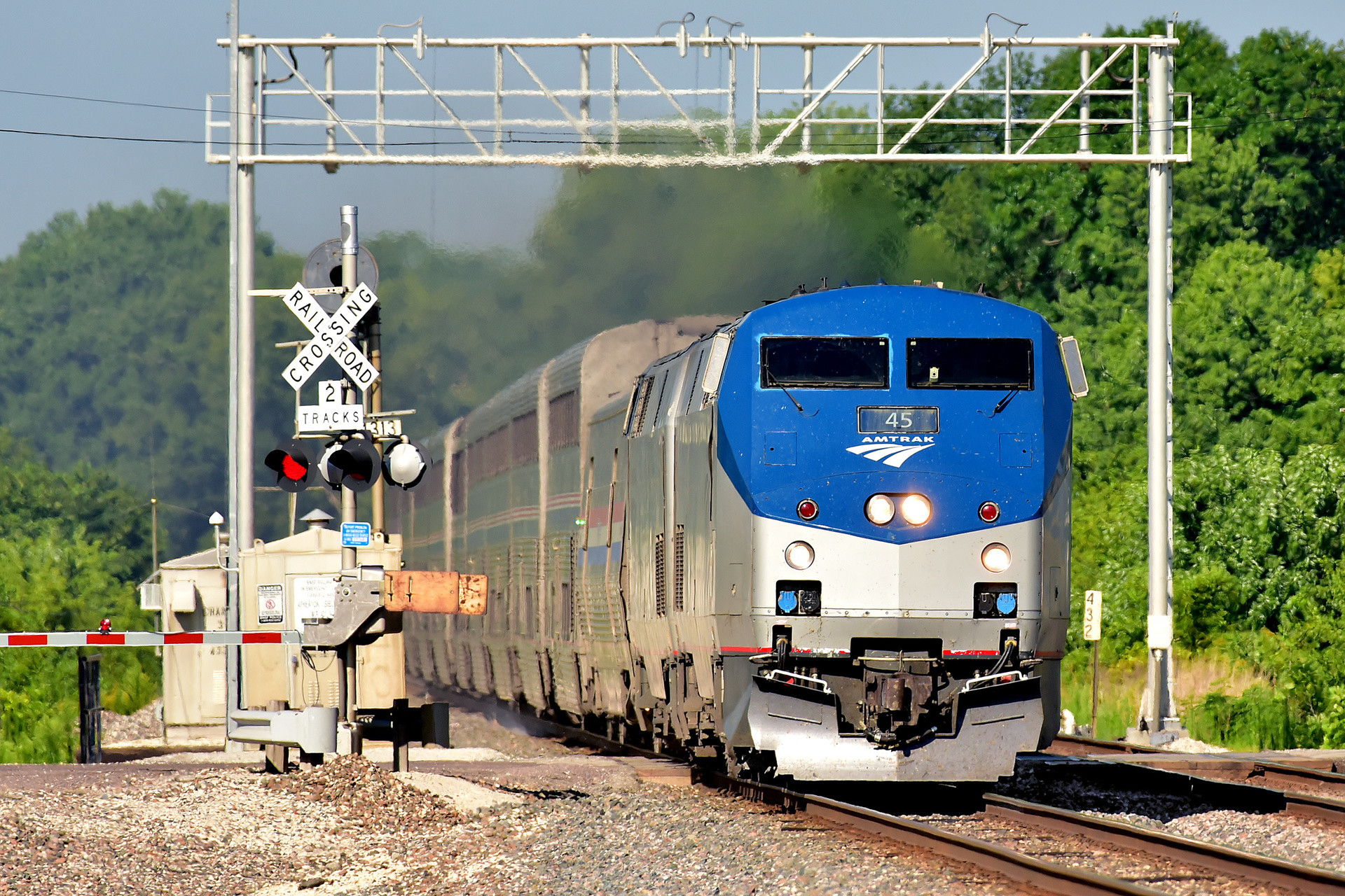 AMTK P42DC 45 / Atherton, MO — Trainspo